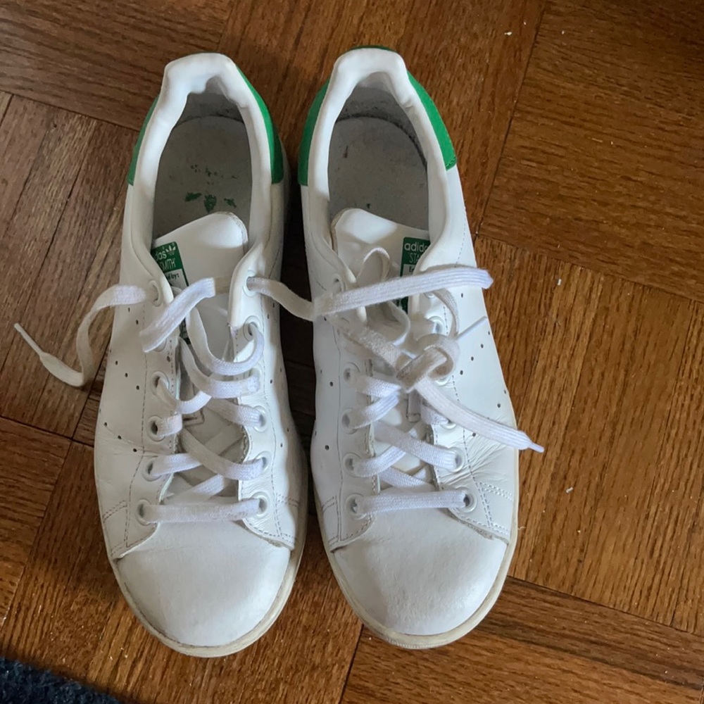 Adidas Stan smith sneakers 4.5 M white and green trim